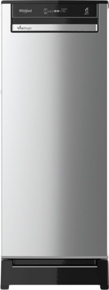 Whirlpool 200 L Direct Cool Single Door 3 Star Refrigerator - Alpha Steel, DC 200 LTRS 215 VMPRO ROY 3S INV