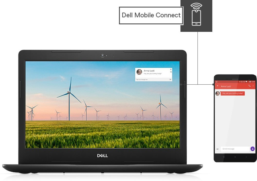 DELL Vostro Core i5 10th Gen - (8GB/1 TB HDD/256GB SSD/Windows 10 Home) Vostro 3491 पतला और हल्का लैपटॉप - 14 इंच, काला, 1.66 kg, MS Office के साथ