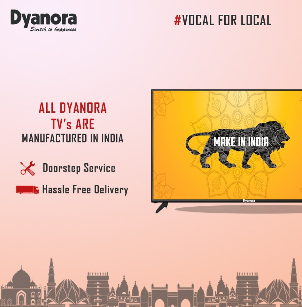 Dyanora 80 cm (32 inch) HD Ready LED TV with Noise Reduction, Cinema Zoom, Powerful Audio Box Speakers - DY-LD32H1N