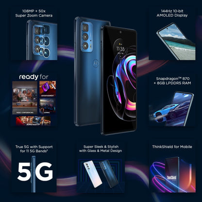 MOTOROLA Edge 20 Pro 5G (Midnight Sky, 128 GB) - 8 GB RAM