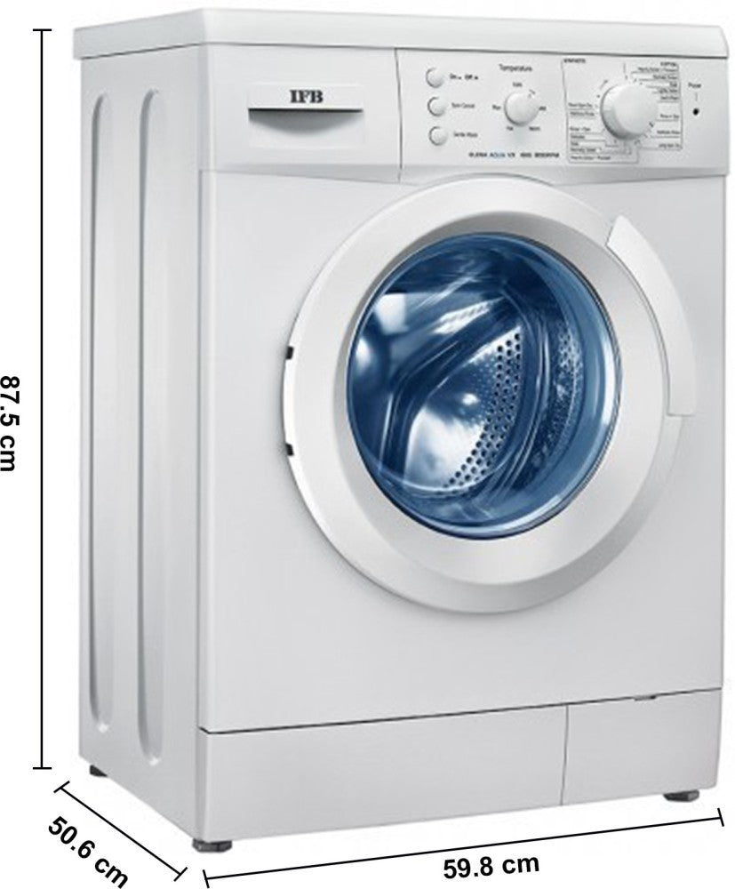 IFB 6 kg Fully Automatic Front Load Washing Machine with In-built Heater White - Elena Aqua VX