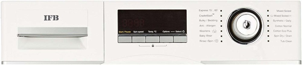 IFB 7.5 किग्रा पूरी तरह से स्वचालित फ्रंट लोड वाशिंग मशीन इन-बिल्ट हीटर के साथ - इलीट प्लस SXR