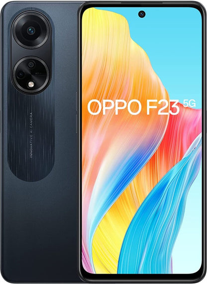 OPPO F23 5G | 64MP Rear Triple AI Camera | 6.72" FHD+ 120Hz Display (Cool Black, 256 GB) - 8 GB RAM