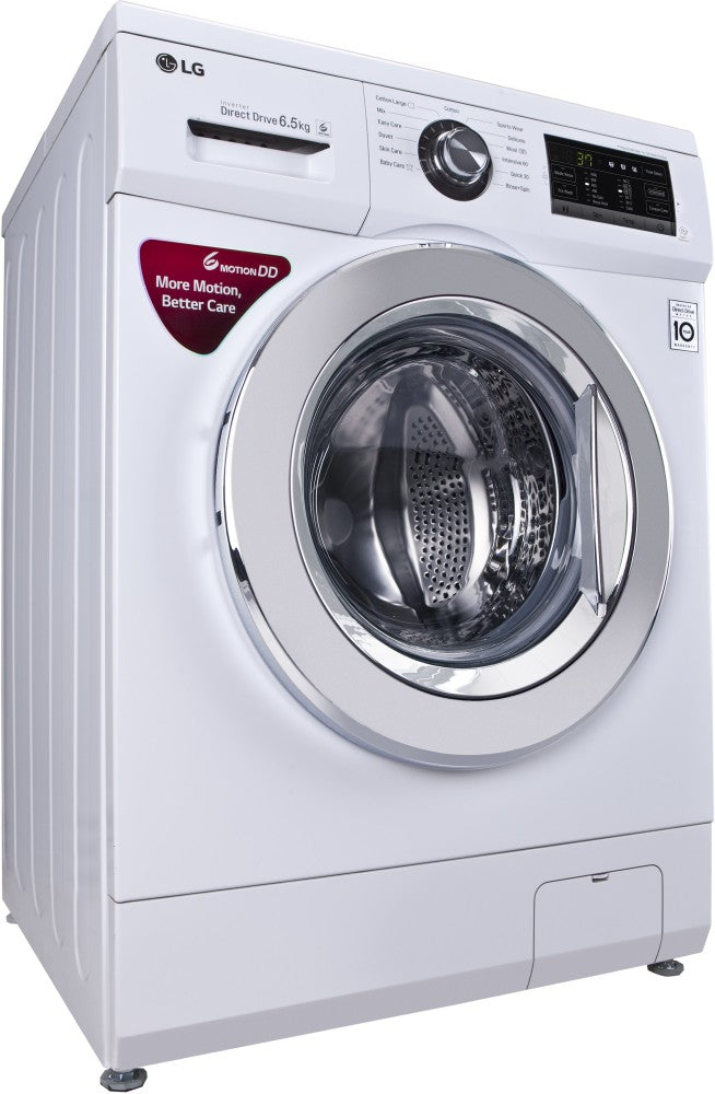 LG 6.5 kg Inverter Fully Automatic Front Load Washing Machine with In-built Heater White - FH0G6WDNL22