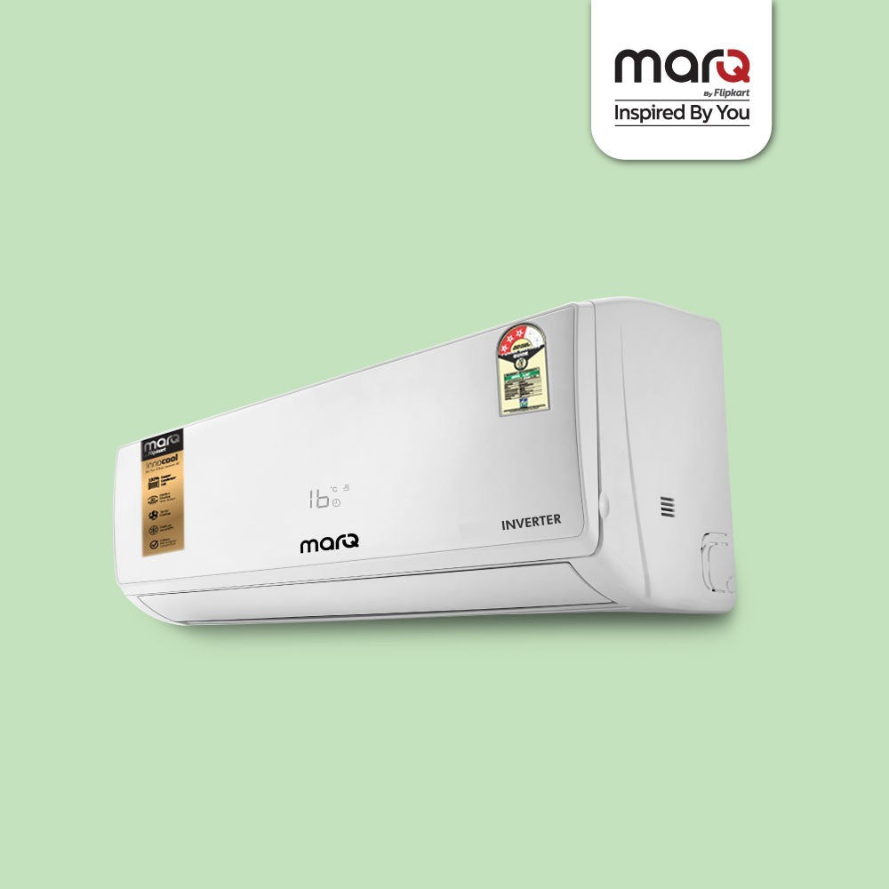 MarQ by Flipkart 0.8 Ton 3 Star Split Inverter AC  - White - FKAC083SIAEXT, Copper Condenser