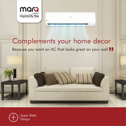 MarQ by Flipkart 1 Ton 3 Star Split AC  - White - FKAC103SFAA, Copper Condenser