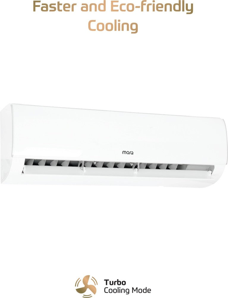 MarQ by Flipkart 1 Ton 3 Star Split Inverter AC  - White - FKAC103SIAINC, Copper Condenser