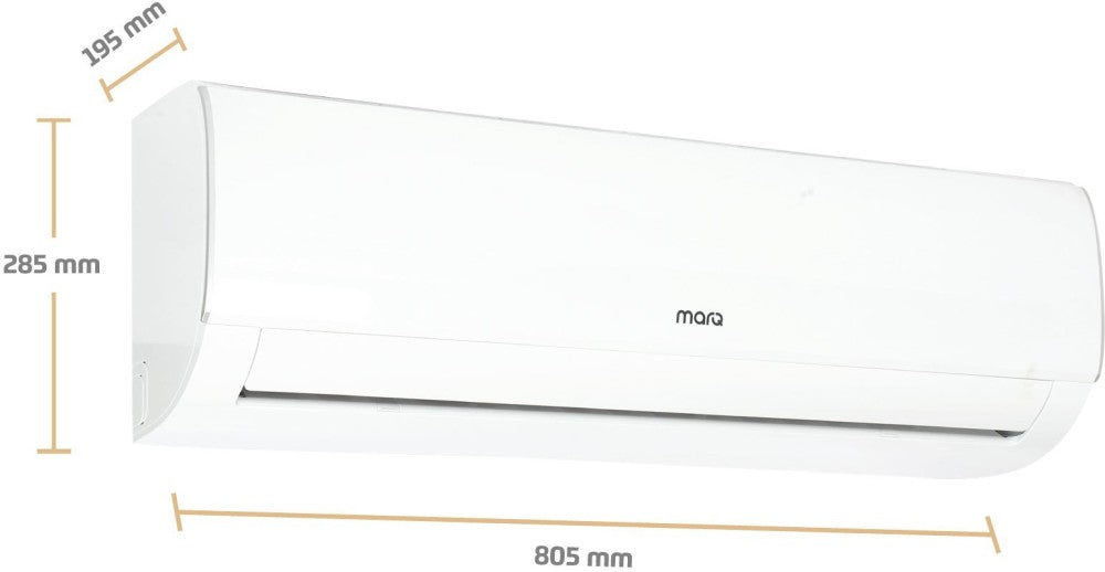 MarQ by Flipkart 1 Ton 3 Star Split Inverter AC  - White - FKAC103SIAINC, Copper Condenser