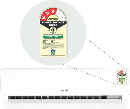 MarQ by Flipkart 1 Ton 3 Star Split Inverter AC  - White - FKAC103SIAINC, Copper Condenser