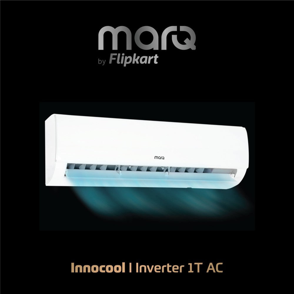 MarQ by Flipkart 1 Ton 3 Star Split Inverter AC  - White - FKAC103SIAINC, Copper Condenser