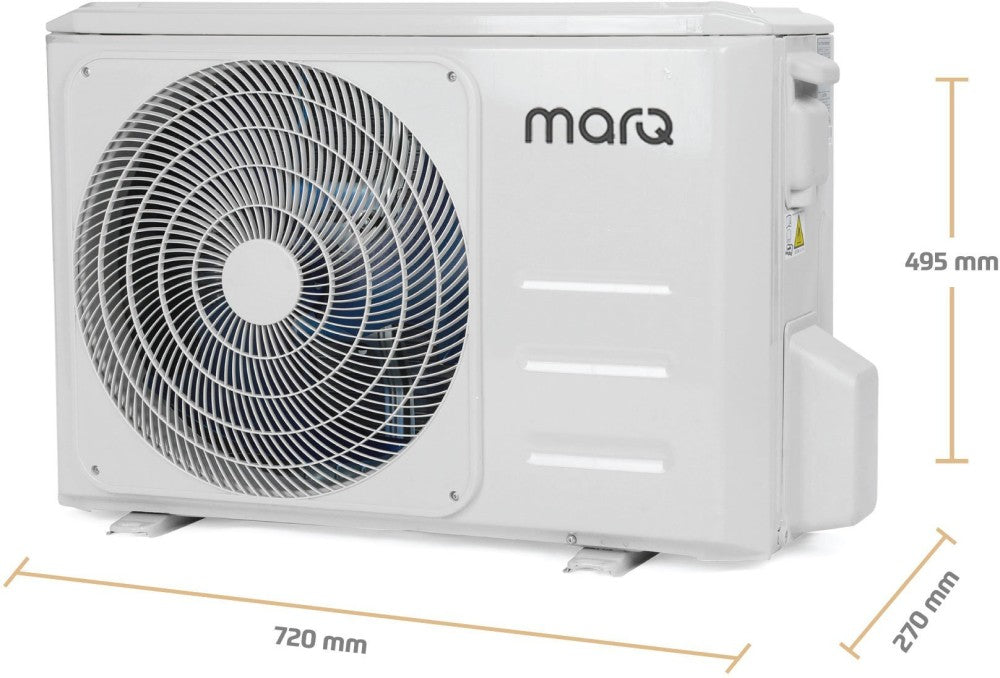 MarQ by Flipkart 1 Ton 3 Star Split Inverter AC  - White - FKAC103SIAINC, Copper Condenser