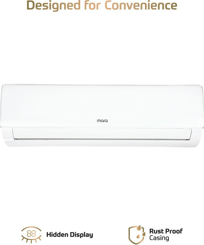 MarQ by Flipkart 1 Ton 3 Star Split Inverter AC  - White - FKAC103SIAINC, Copper Condenser