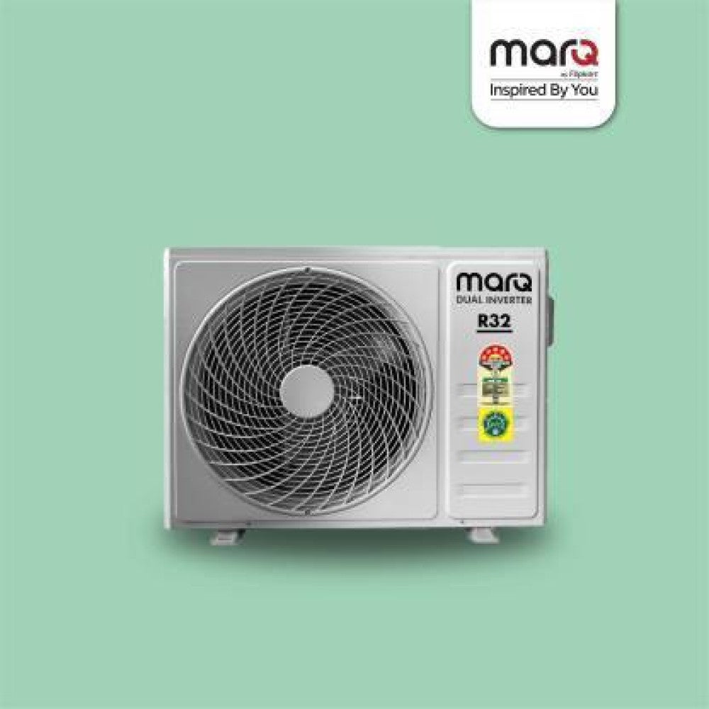 MarQ by Flipkart 1.5 Ton 5 Star Split Dual Inverter Smart AC with Wi-fi Connect  - White - FKAC155SIASMART, Copper Condenser