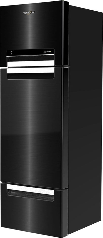 Whirlpool 260 L Frost Free Triple Door Refrigerator - Grey, FP 283D PROTTON ROY STEEL ONYX (N)