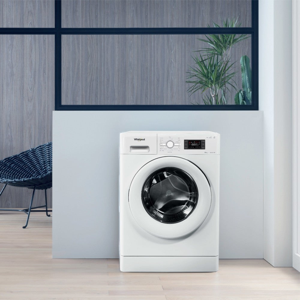 Whirlpool 8 kg Fully Automatic Front Load Washing Machine White - Fresh Care 8212