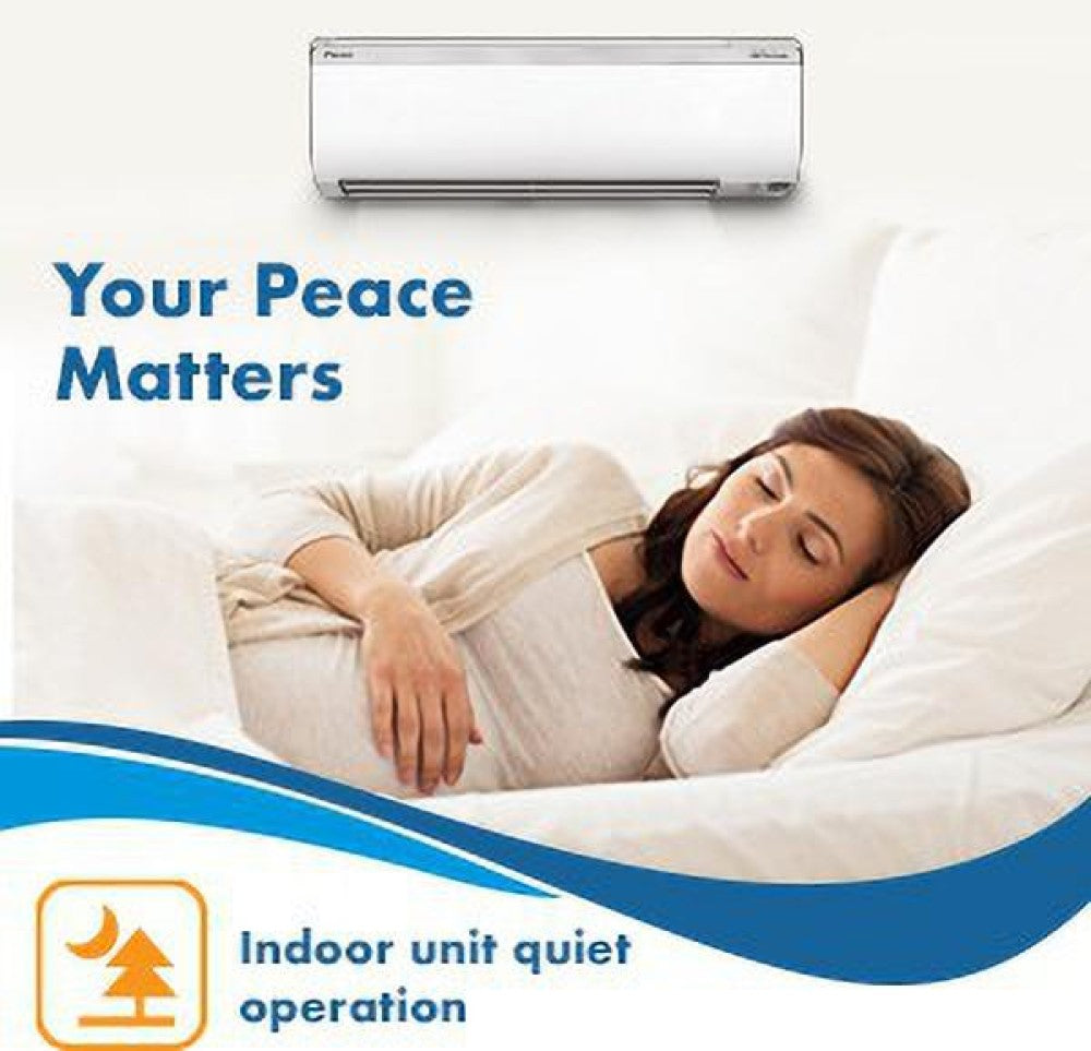 Daikin 1.5 Ton 5 Star Split Inverter with Anti Microbial Filter AC  - White - FTKG50TV16U/RKG50TV16U, Copper Condenser