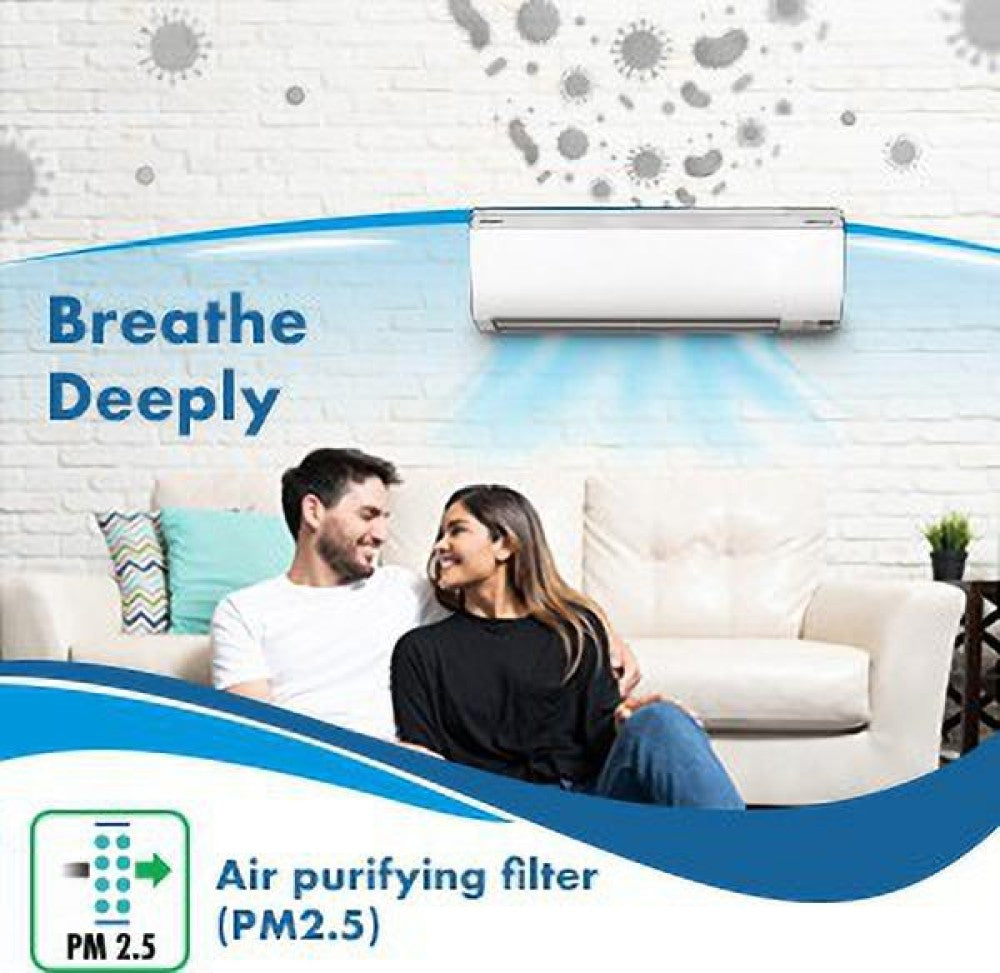 Daikin 1.5 टन 3 स्टार स्प्लिट PM 2.5 फ़िल्टर AC के साथ PM 2.5 फ़िल्टर - सफ़ेद - MTL50TV16V3/RL50TV16V3/V2A/U2/RL50TV16U3/RL50TV16U2A, कॉपर कंडेनसर