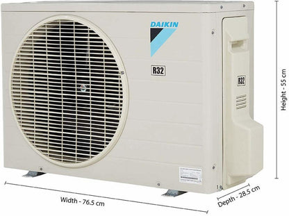 Daikin 0.8 Ton 3 Star Split AC  - White - FTL28TV16X2, Copper Condenser