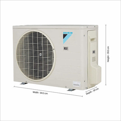 Daikin 1.5 Ton 3 Star Hot and Cold Split Inverter AC  - White - FTHT50TV16U, Copper Condenser