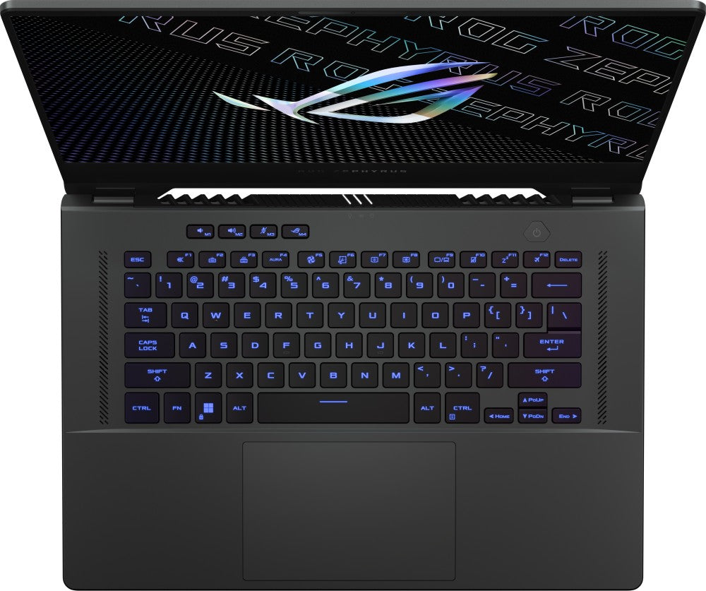 ASUS ROG Zephyrus G15 (2022) Ryzen 9 Octa Core 6900HS - (16 GB/1 TB SSD/Windows 11 Home/8 GB ग्राफ़िक्स/NVIDIA GeForce RTX 3080) GA503RSZ-HQ061WS गेमिंग लैपटॉप - 15.6 इंच, एक्लिप्स ग्रे, 1.90 किलोग्राम, साथ में एमएस ऑफिस