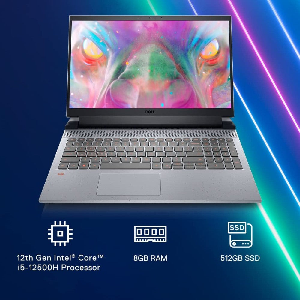 DELL Core i5 12th Gen - (8 GB/512 GB SSD/Windows 11 Home/4 GB ग्राफ़िक्स/NVIDIA GeForce RTX 3050) गेमिंग 5520 गेमिंग लैपटॉप - 15.6 इंच, शैडो ग्रे, 2.81 किलोग्राम, MS ऑफिस के साथ