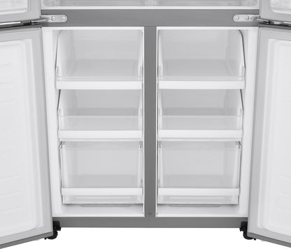 LG 594 L Frost Free Side by Side Refrigerator  with Four Door - Platinum silver 3, GC-B22FTLPL