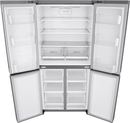 LG 594 L Frost Free Side by Side Refrigerator  with Four Door - Platinum silver 3, GC-B22FTLPL