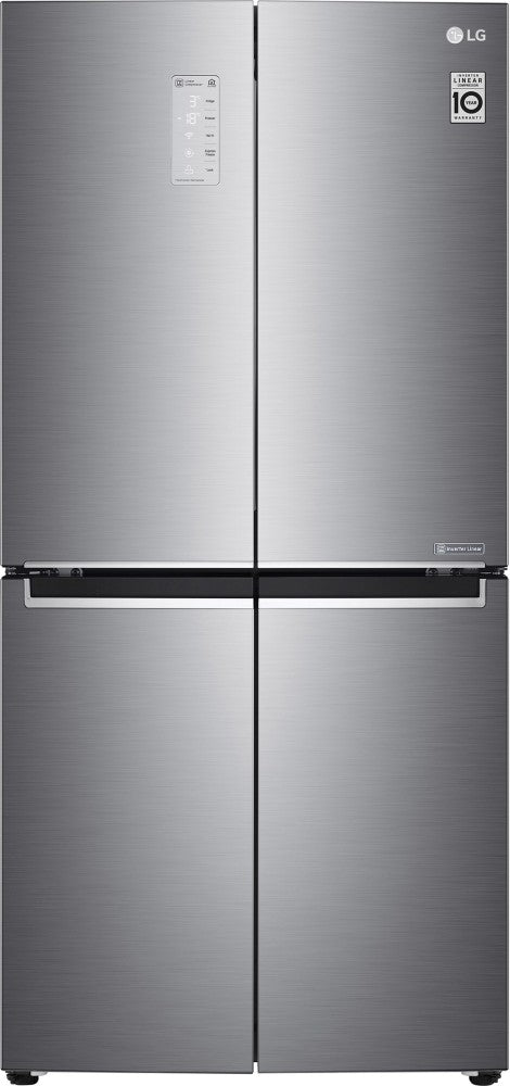LG 594 L Frost Free Side by Side Refrigerator  with Four Door - Platinum silver 3, GC-B22FTLPL