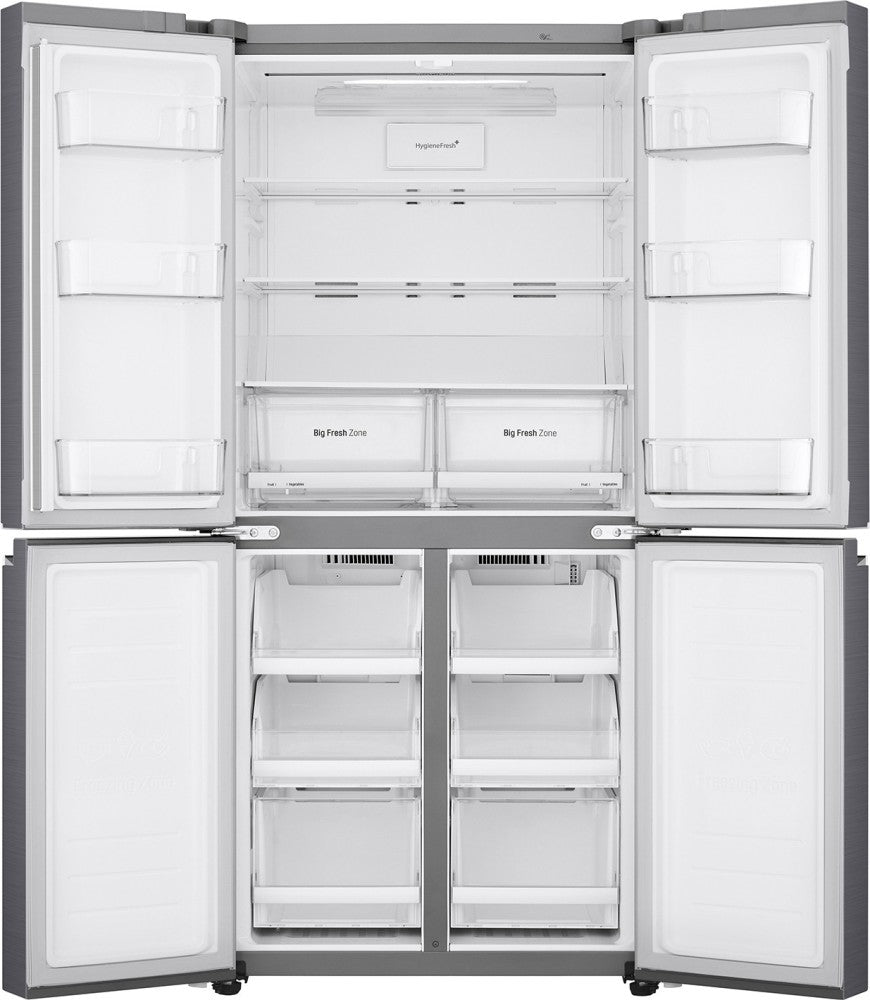 LG 594 L Frost Free Side by Side Refrigerator  with Four Door - Platinum silver 3, GC-B22FTLPL