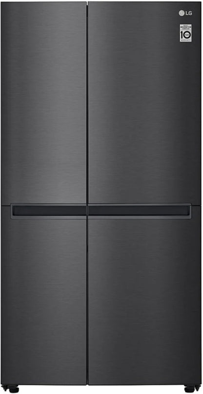 LG 688 L Frost Free Side by Side 5 Star Refrigerator - Matt Black, GC-B257KQBV