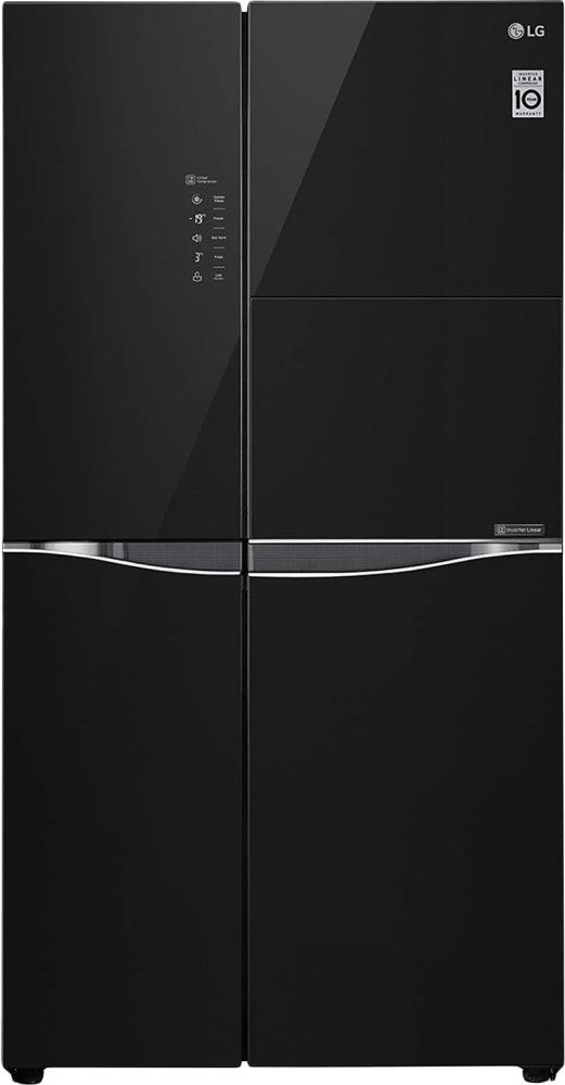 LG 675 L Frost Free Side by Side Refrigerator - Black Mirror, GC-C247UGBM