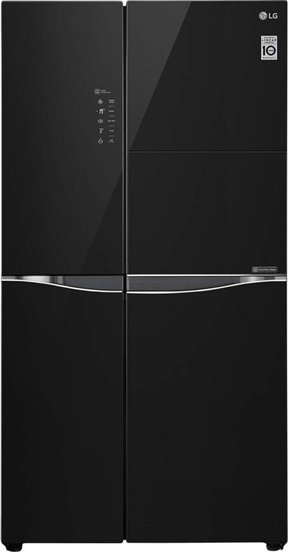 LG 675 L Frost Free Side by Side Refrigerator - Black Mirror, GC-C247UGBM