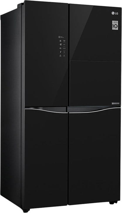 LG 675 L Frost Free Side by Side Refrigerator - Black Mirror, GC-C247UGBM