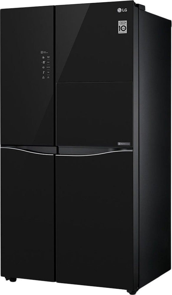 LG 675 L Frost Free Side by Side Refrigerator - Black Mirror, GC-C247UGBM