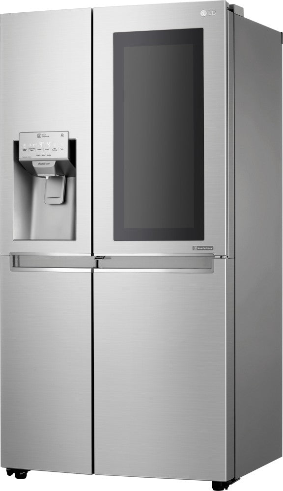 LG 668 L Frost Free Side by Side Refrigerator  with with Instaview and Smart ThinQ(WiFi Enabled) - Noble Steel, GC-X247CSAV