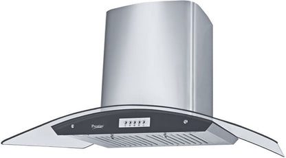 Prestige Ghk 900 Cs - Plus Wall Mounted Chimney - Silver 1000 CMH