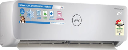 Godrej 1.5 Ton 3 Star Split Inverter AC  - White - GIC 18NTC3-WSA, Copper Condenser