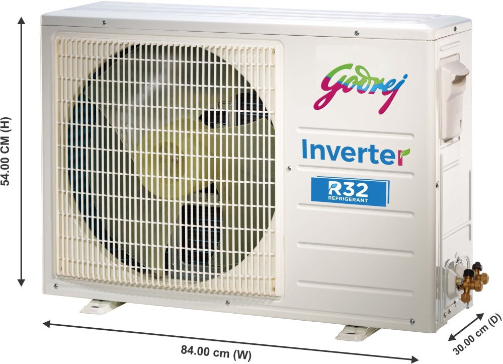 Godrej 1.5 Ton 3 Star Split Inverter AC  - White - GIC 18NTC3-WSA, Copper Condenser