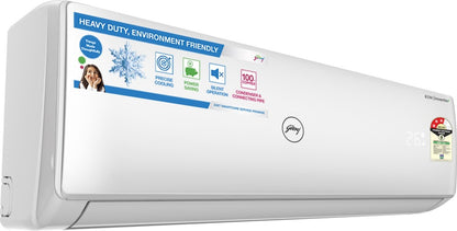 Godrej 1.5 Ton 3 Star Split Inverter AC  - White - GIC 18WTC3-WSB, Copper Condenser