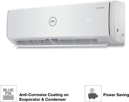 Godrej 1 Ton 3 Star Split Inverter AC  - White - AC 1T GIC 12YTC3-WTA, Copper Condenser