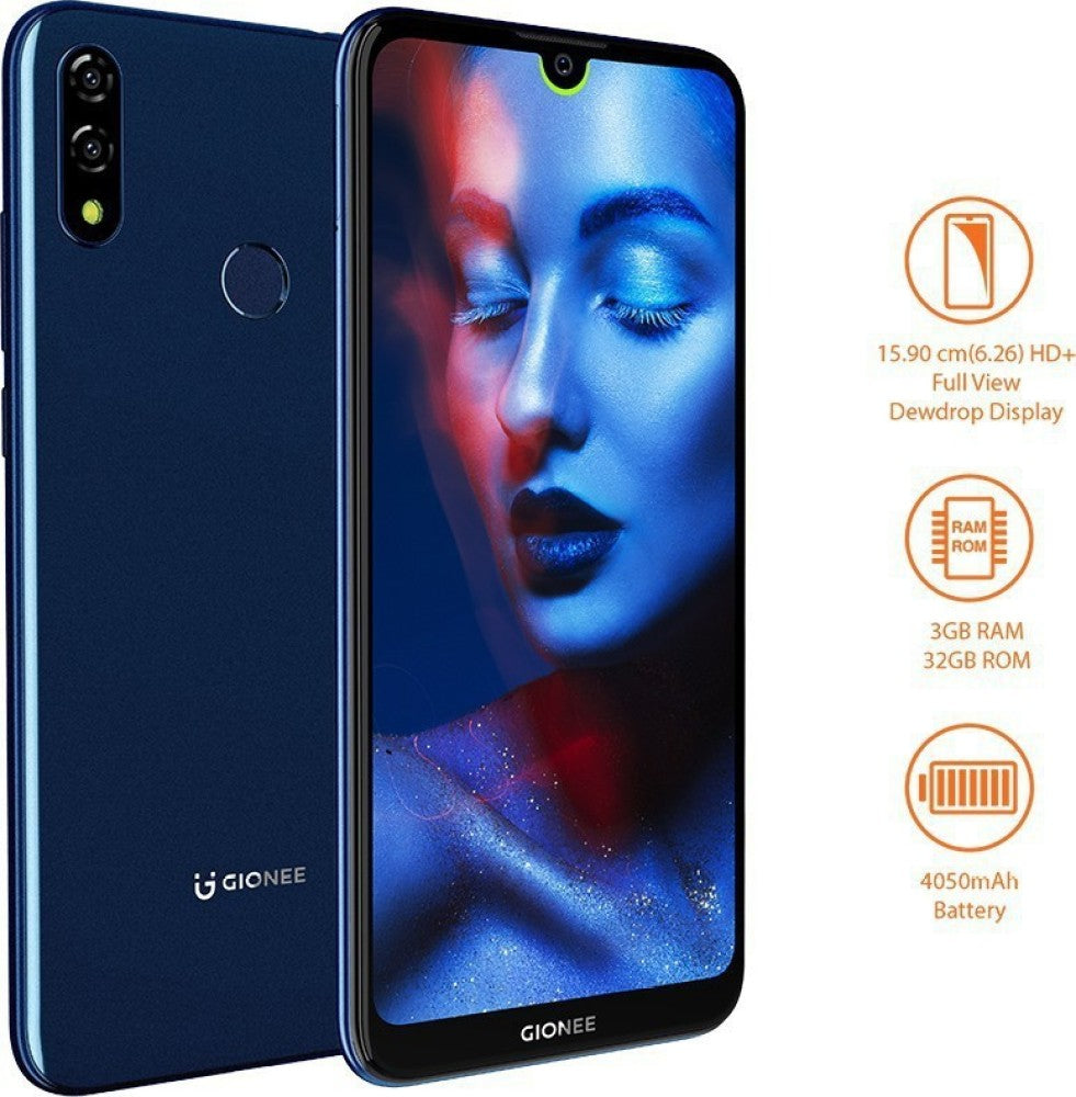 GIONEE F9 Plus (Blue, 32 GB) - 3 GB RAM