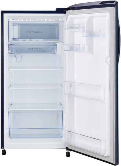 LG 204 L Direct Cool Single Door 4 Star Refrigerator  with Mi-com - Blue Quratz, GL-B211CBQY