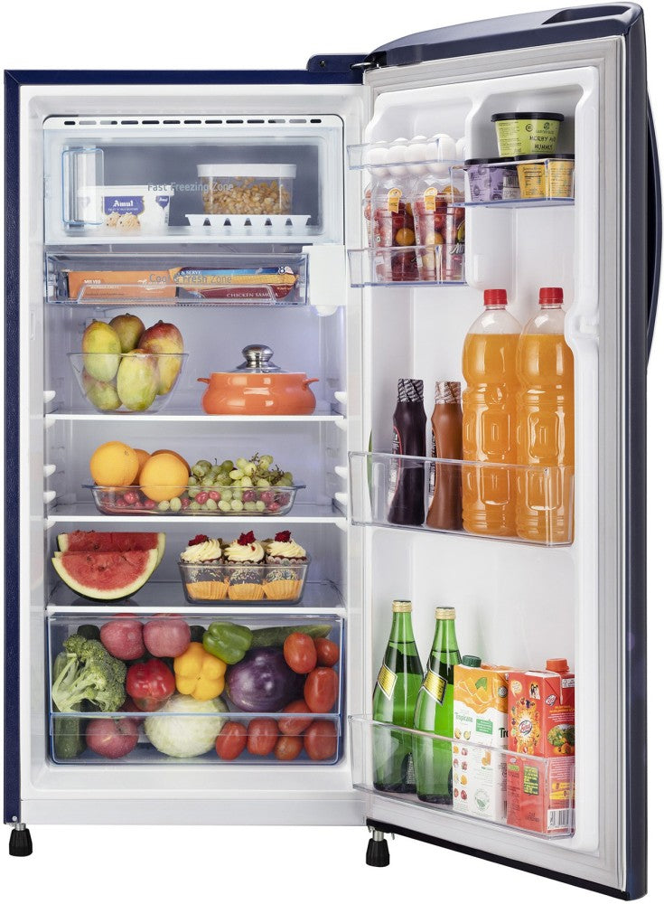 LG 204 L Direct Cool Single Door 4 Star Refrigerator  with Mi-com - Blue Quratz, GL-B211CBQY