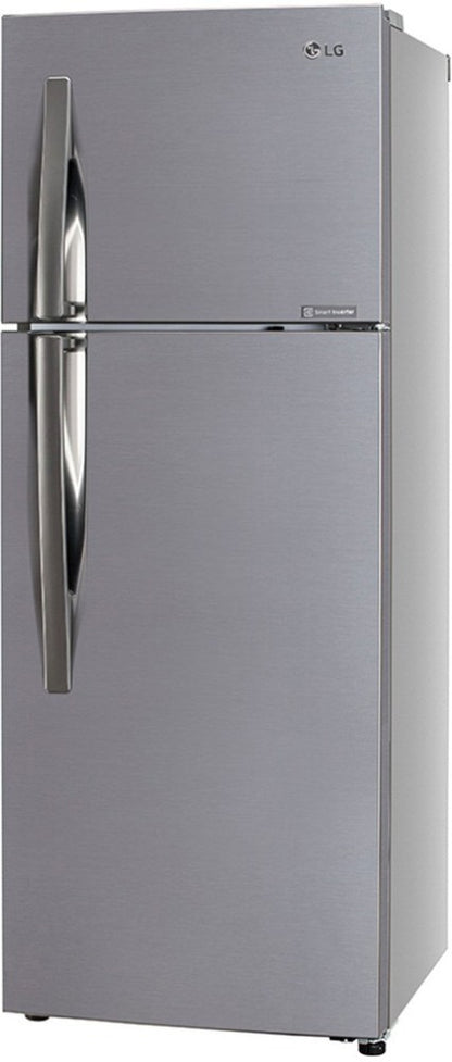 LG 291 L Frost Free Double Door 2 Star Refrigerator - Shiny Steel, GL-C322KPZY