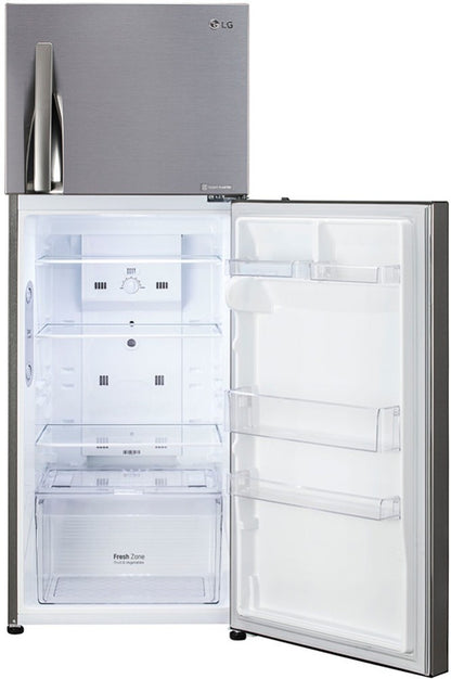 LG 291 L Frost Free Double Door 2 Star Refrigerator - Shiny Steel, GL-C322KPZY