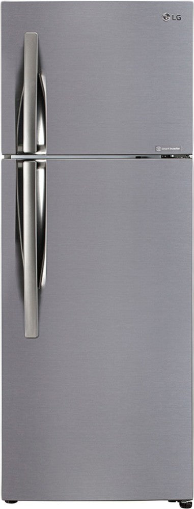 LG 291 L Frost Free Double Door 2 Star Refrigerator - Shiny Steel, GL-C322KPZY