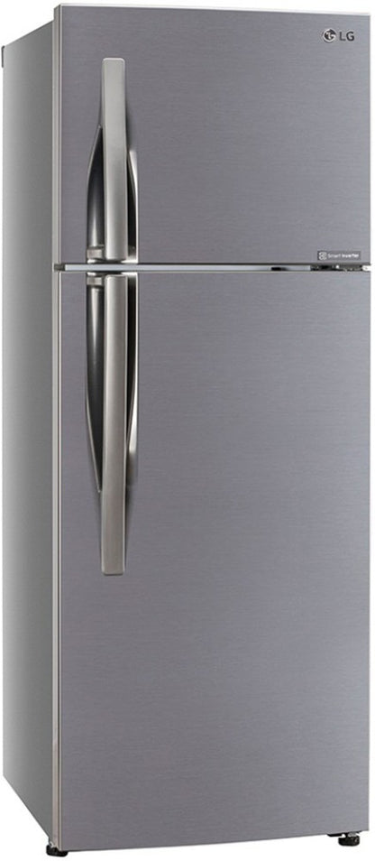 LG 291 L Frost Free Double Door 2 Star Refrigerator - Shiny Steel, GL-C322KPZY