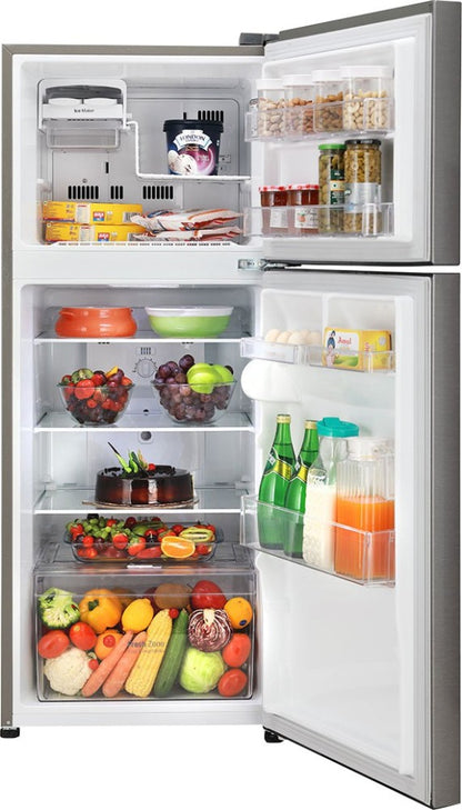 LG 260 L Frost Free Double Door 2 Star Refrigerator - Dazzle Steel, GL-N292BDSY