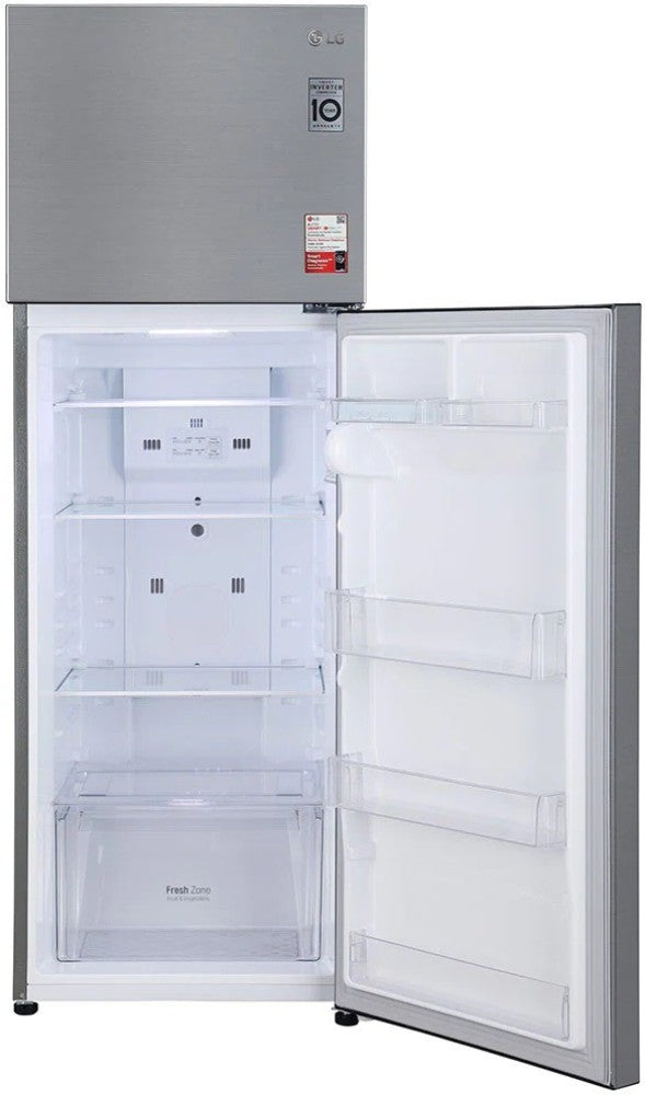 LG 308 L Frost Free Double Door 2 Star Convertible Refrigerator - Shiny Steel, GL-S322SPZY