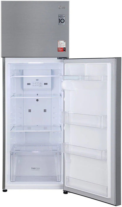 LG 308 L Frost Free Double Door 2 Star Convertible Refrigerator - Shiny Steel, GL-S322SPZY